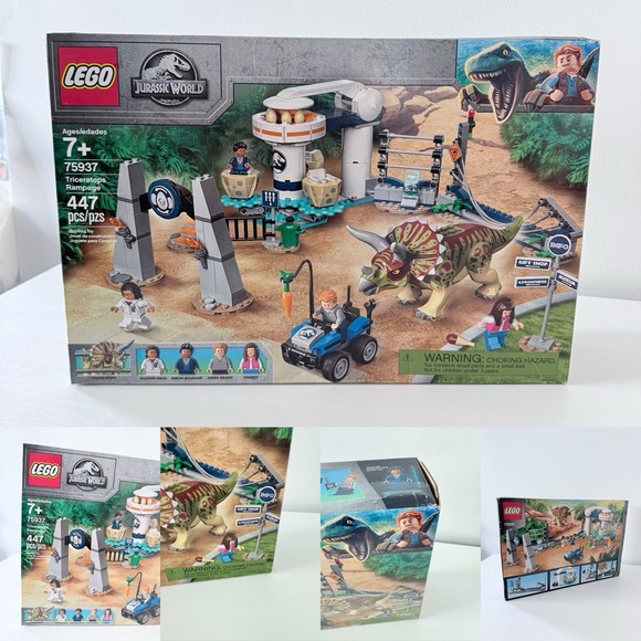 LEGO Jurassic World: Triceratops Rampage 75937 Building Kit
